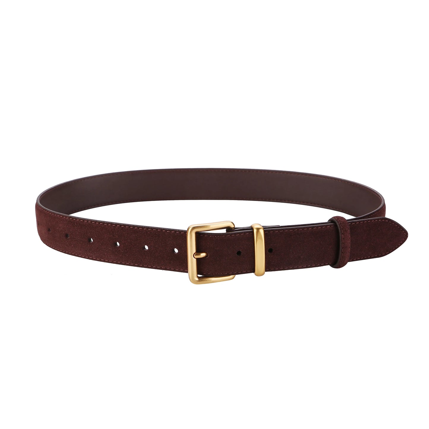 Ceinture vintage en cuir suède Lina