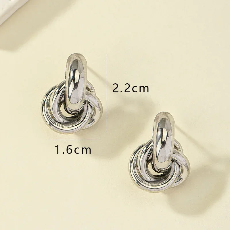 Boucles d'oreilles torsadées Chloé