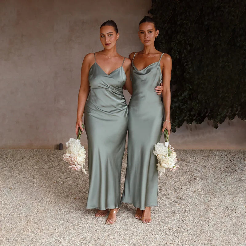 Robe satinée chic Alexandra
