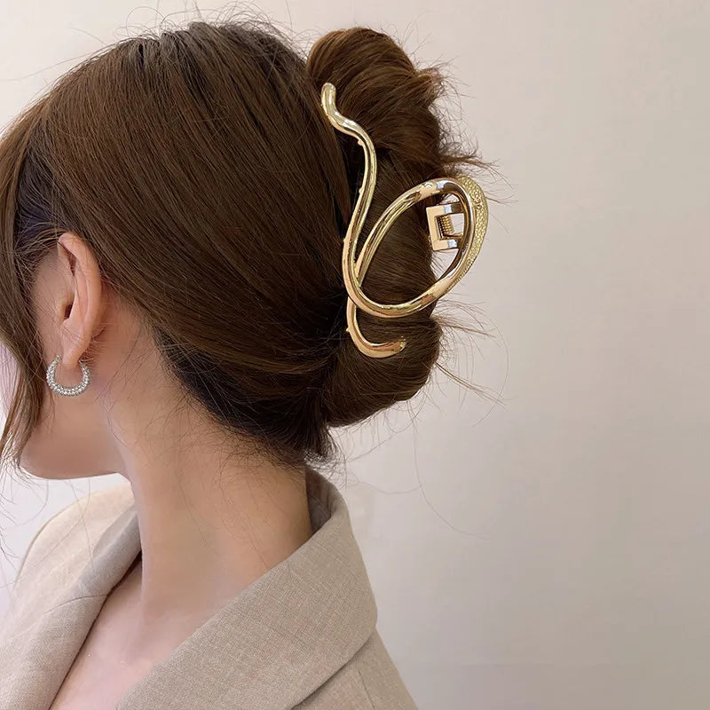 Pince à cheveux style coréen en métal