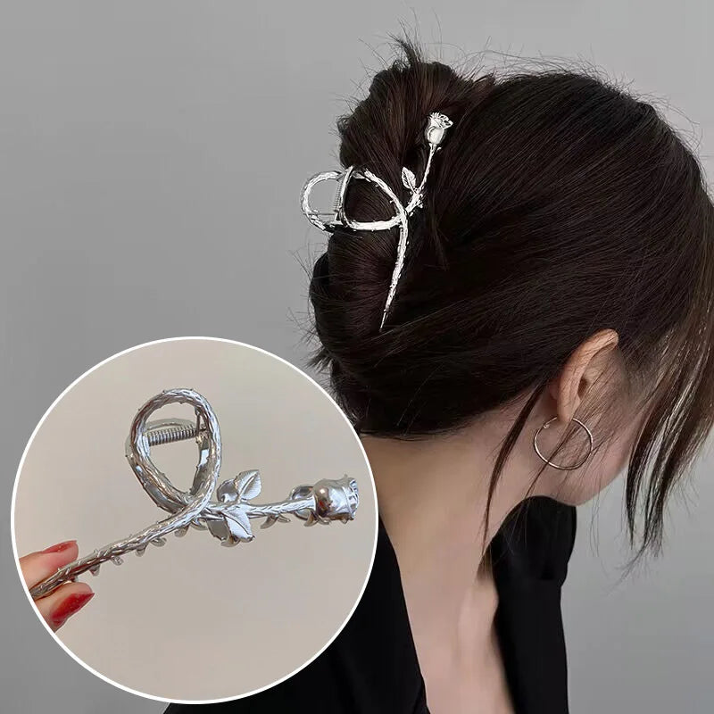 Pince à cheveux style coréen en métal