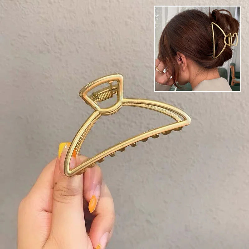 Pince à cheveux style coréen en métal