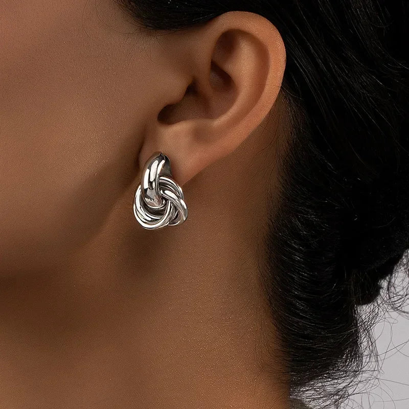 Boucles d'oreilles torsadées Chloé
