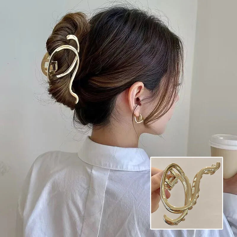 Pince à cheveux style coréen en métal