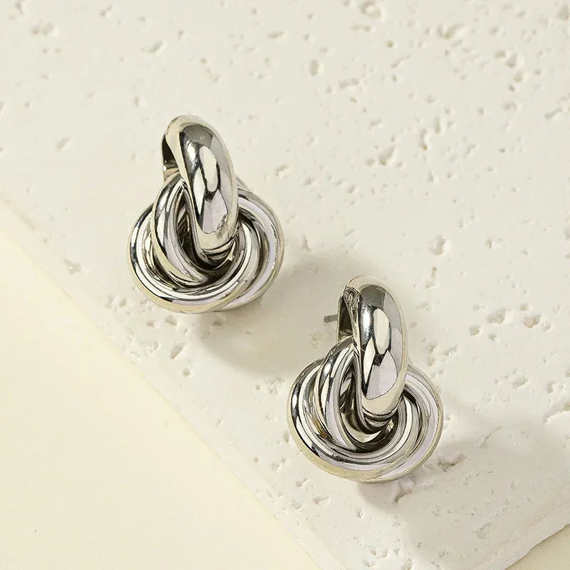Boucles d'oreilles torsadées Chloé