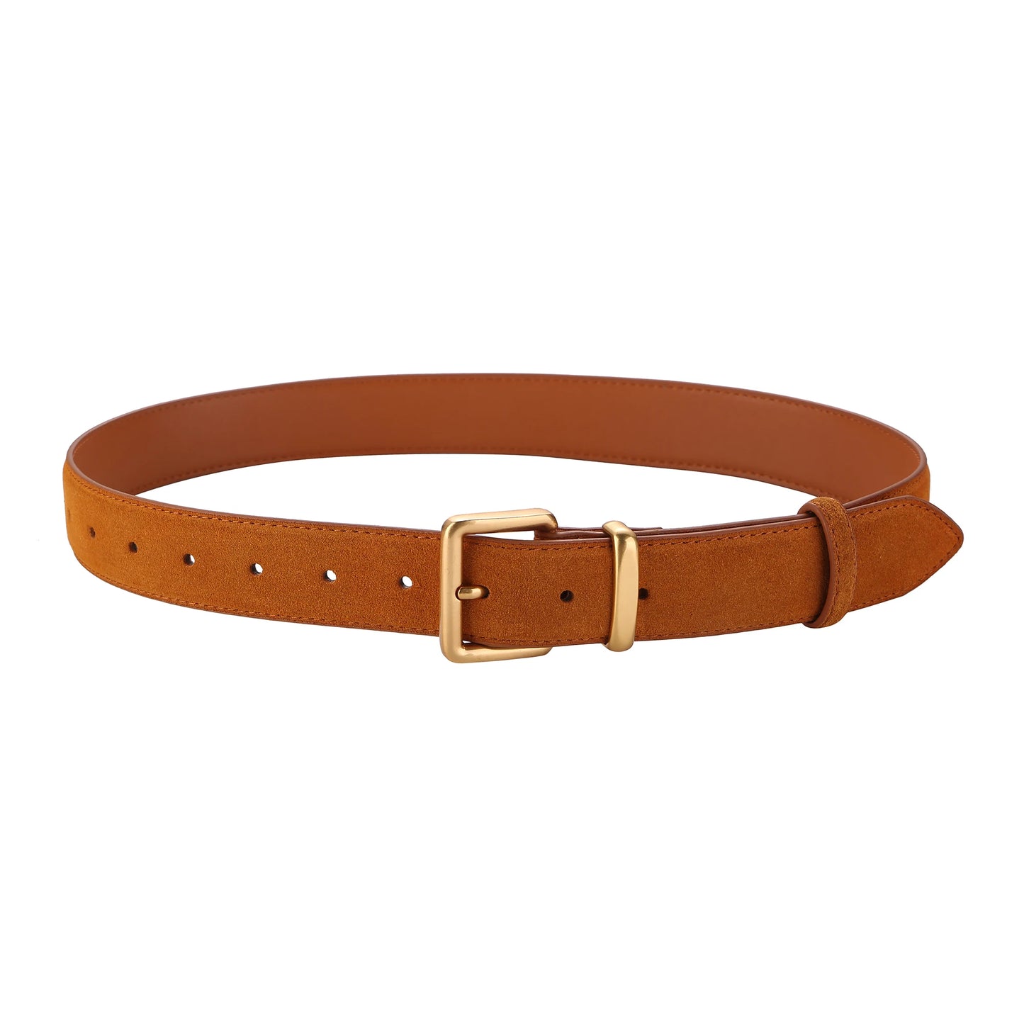 Ceinture vintage en cuir suède Lina