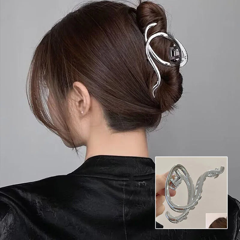 Pince à cheveux style coréen en métal