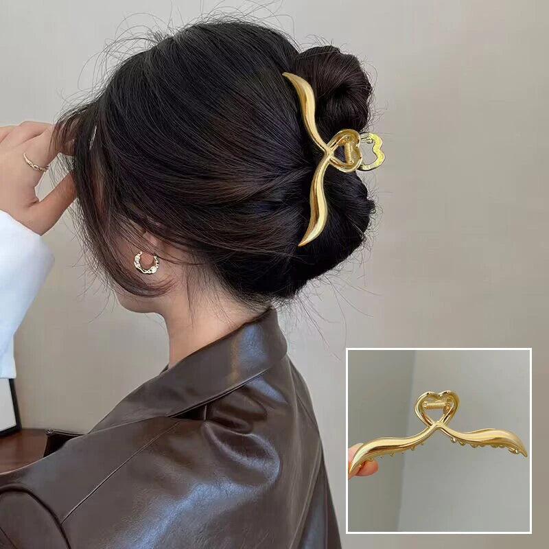 Pince à cheveux style coréen en métal