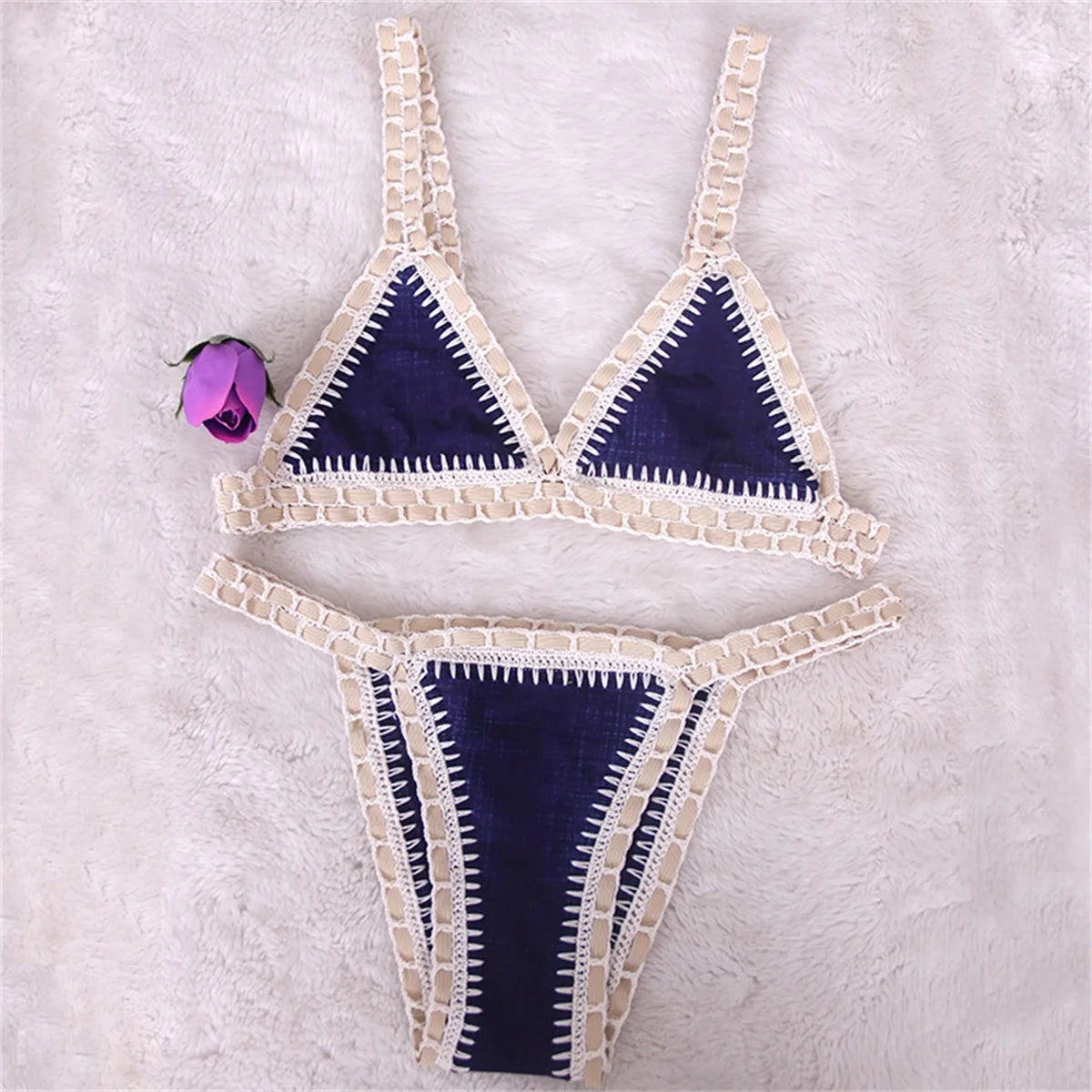 Bikini triangle en crochet Ava