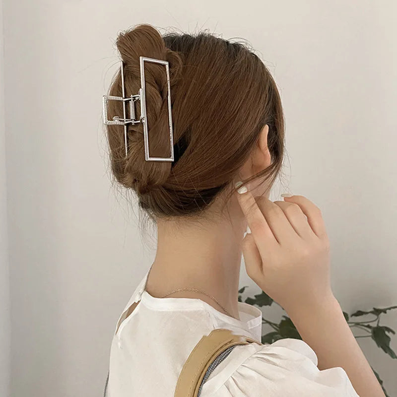 Pince à cheveux style coréen en métal