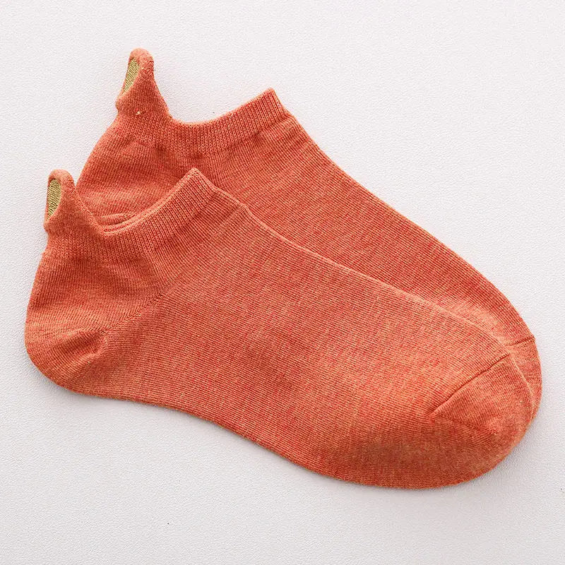 Chaussettes Femme Brodées Cœur d’Amour