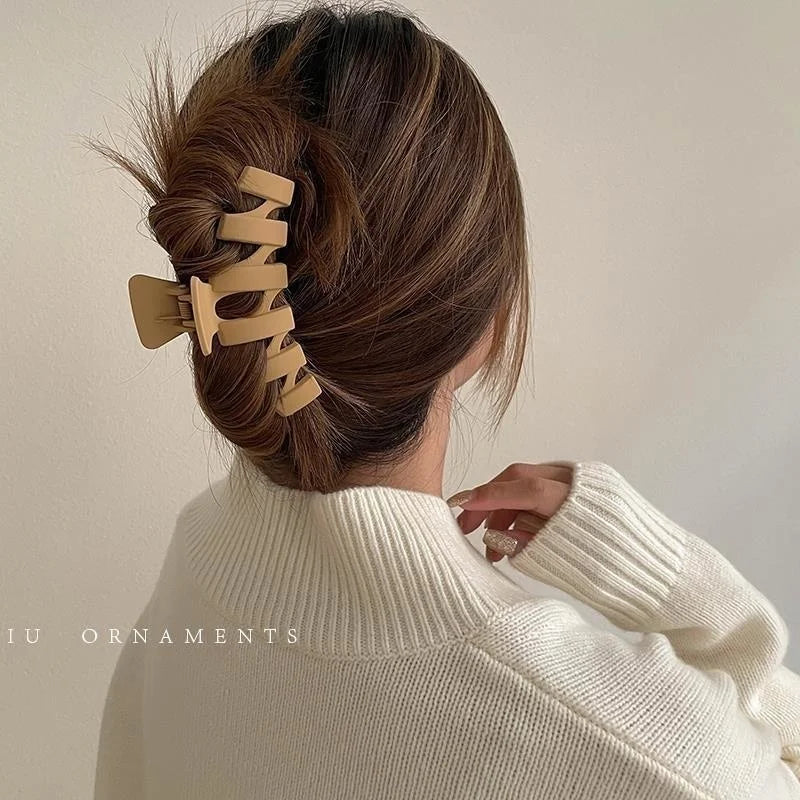 Pince à cheveux style coréen grand format