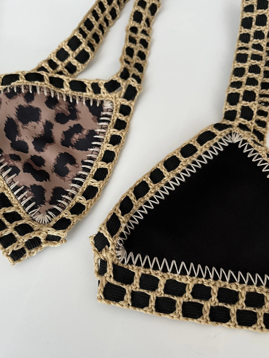 Bikini triangle en crochet Reversible Louise