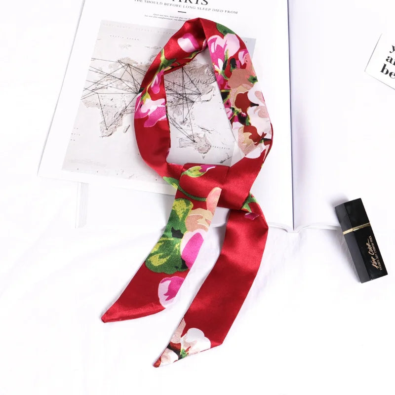 Foulard long et fleuri Flavie