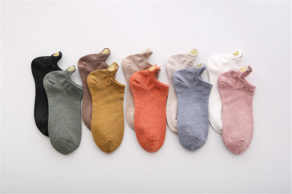 Chaussettes Femme Brodées Cœur d’Amour