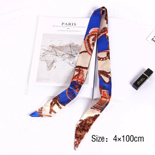 Foulard long et fleuri Flavie