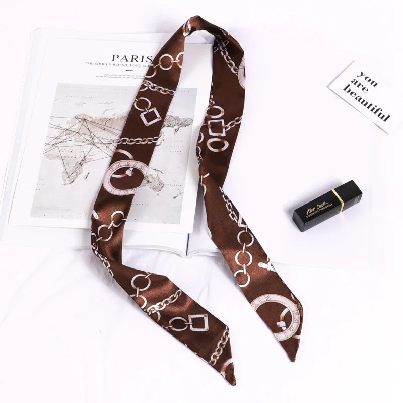 Foulard long et fleuri Flavie