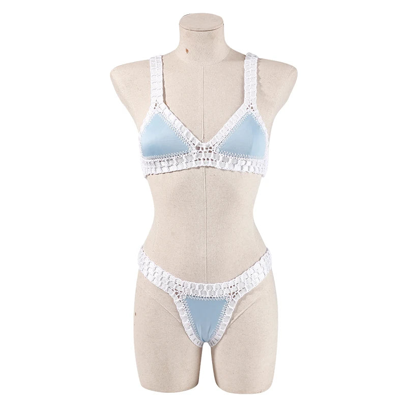 Bikini triangle en crochet Reversible Louise