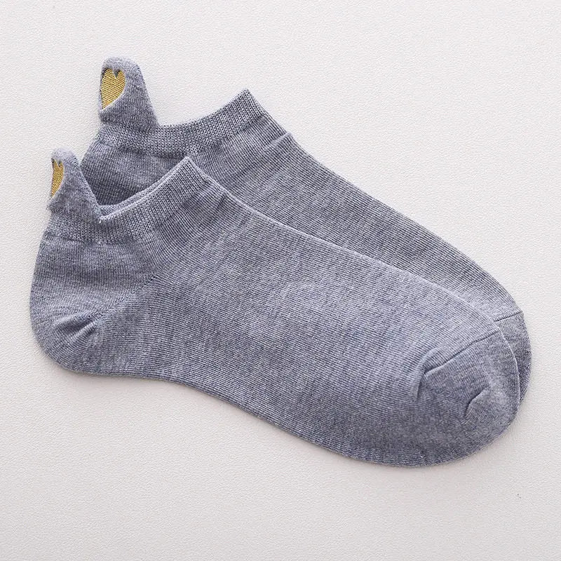 Chaussettes Femme Brodées Cœur d’Amour