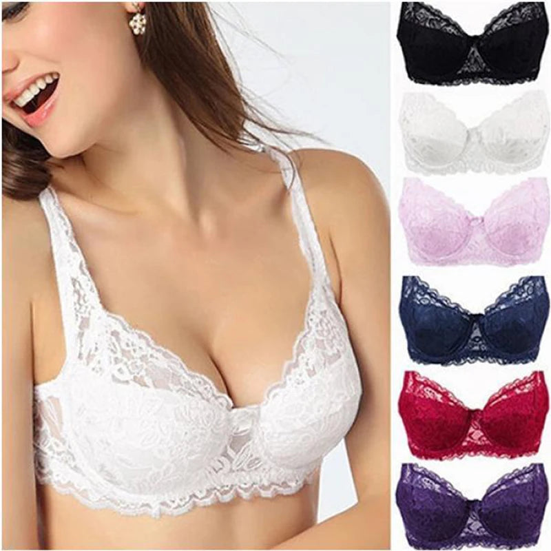 Soutien-gorge floral en dentelle