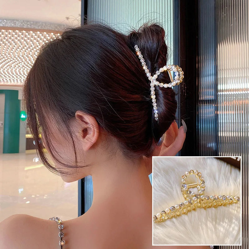 Pince à cheveux style coréen en métal