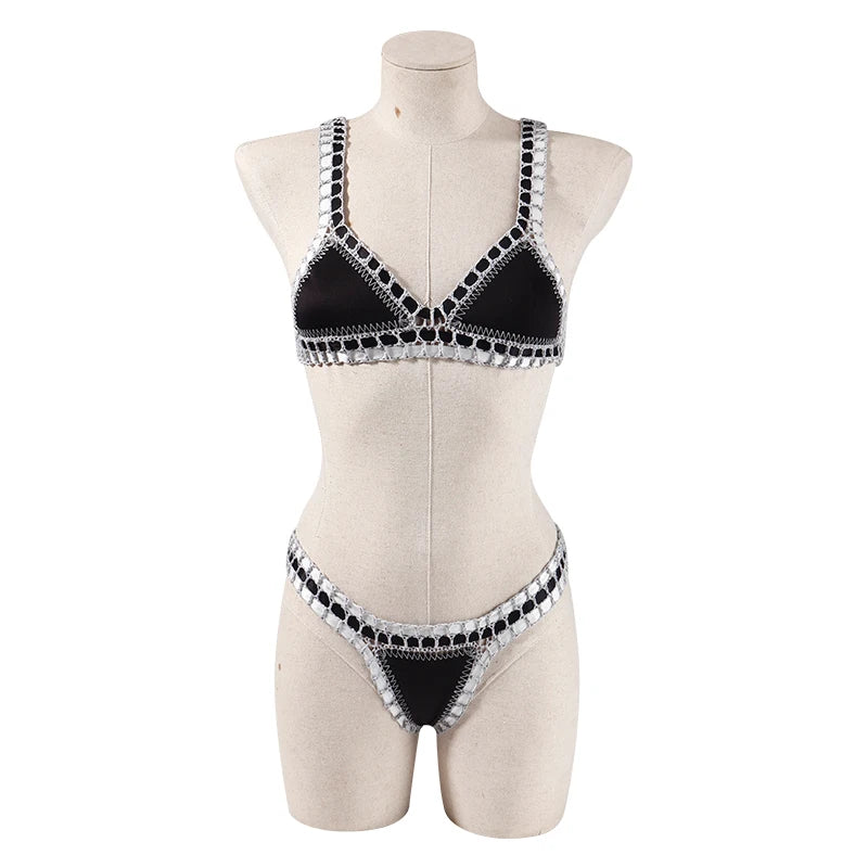 Bikini triangle en crochet Reversible Louise