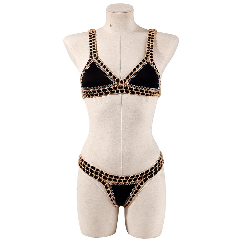 Bikini triangle en crochet Reversible Louise