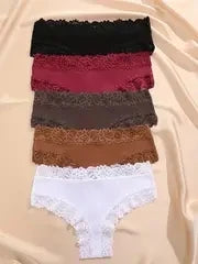 Lot de 5 culottes dentelle Vaïana