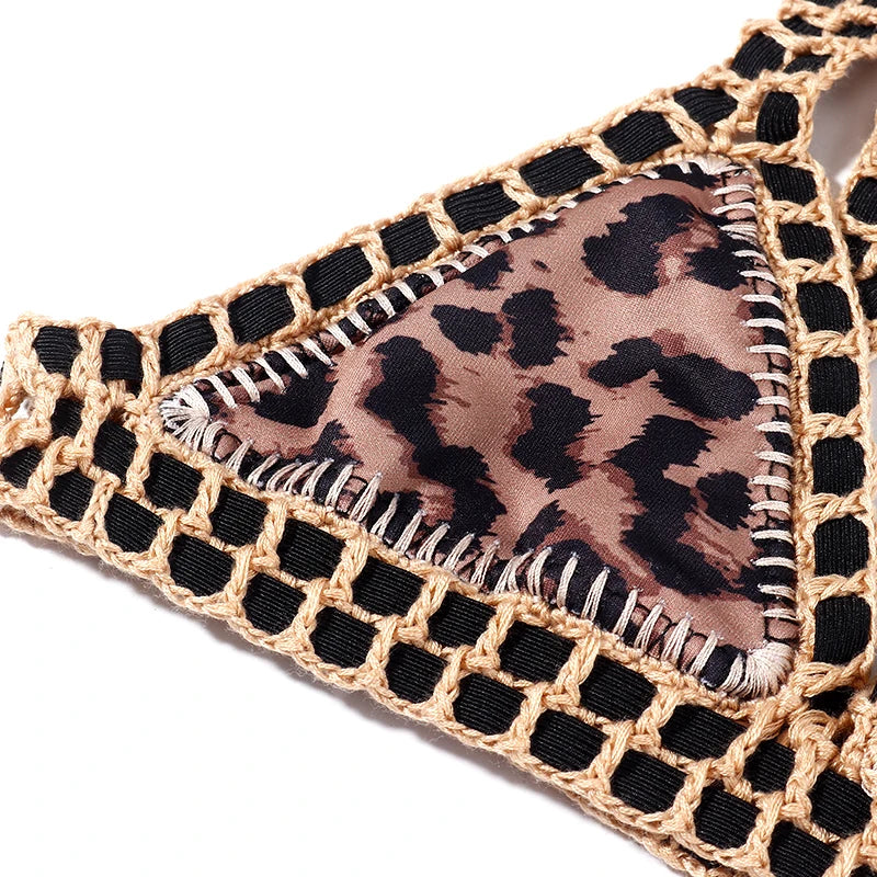 Bikini triangle en crochet Reversible Louise