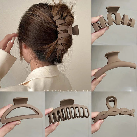 Pince à cheveux style coréen grand format