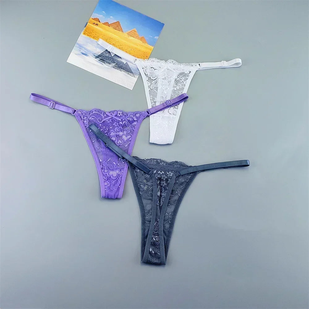Lot de 3 strings transparents