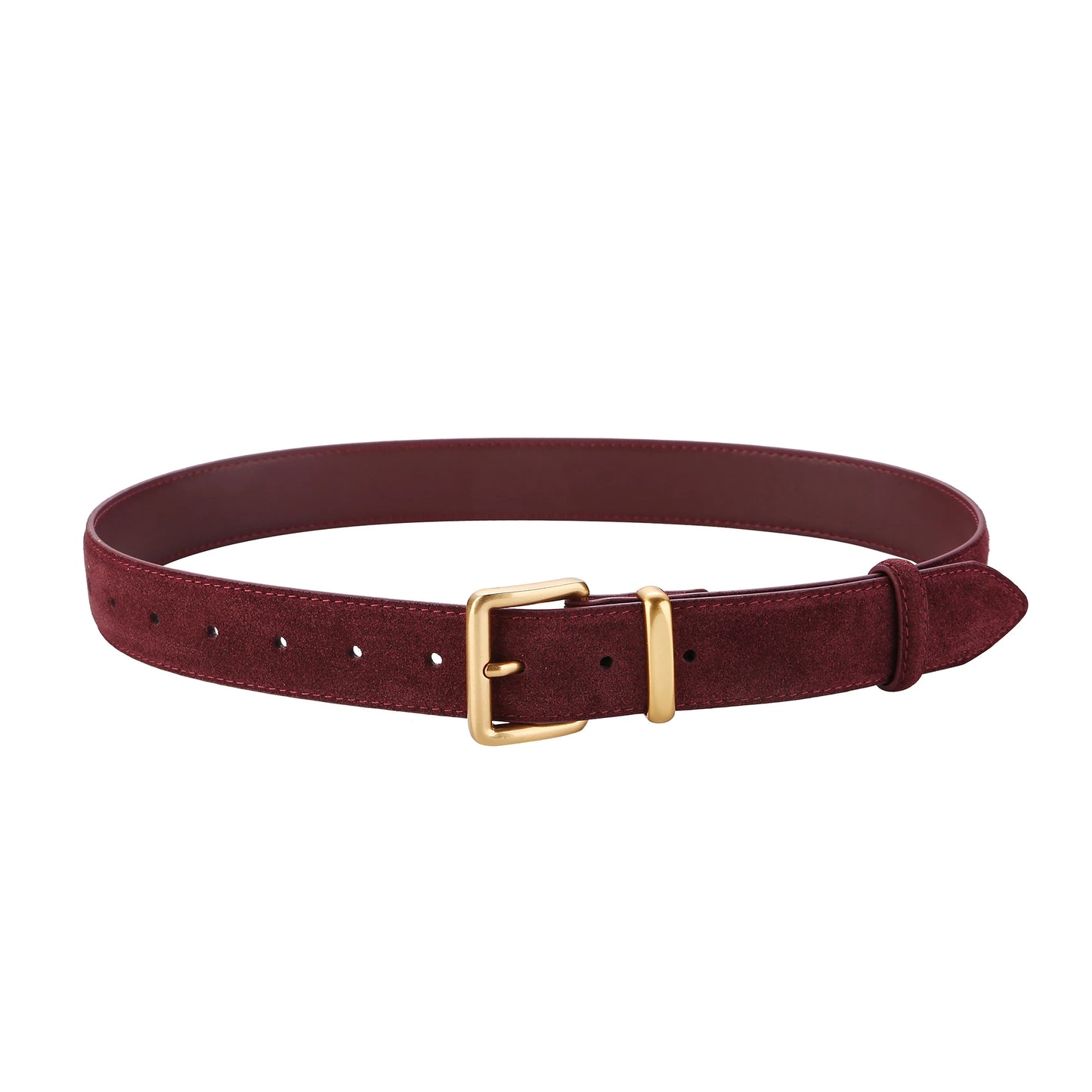 Ceinture vintage en cuir suède Lina