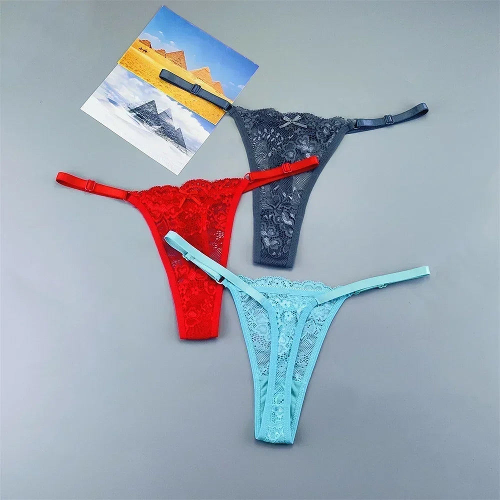 Lot de 3 strings transparents