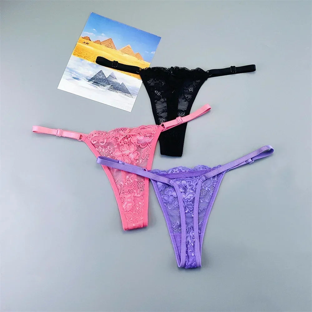 Lot de 3 strings transparents