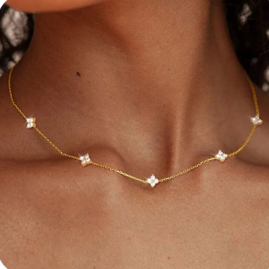 Collier Chaîne Fleur