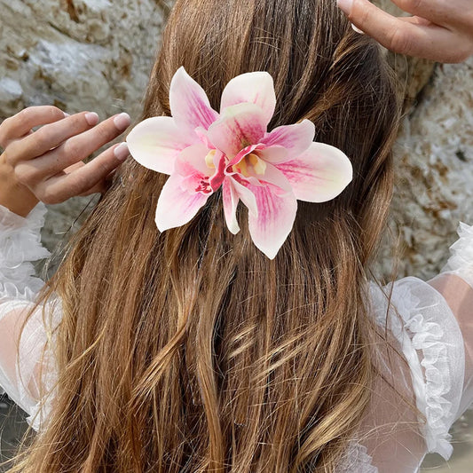 Barrette Orchidée