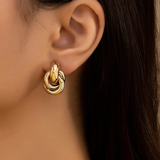 Boucles d'oreilles torsadées Chloé