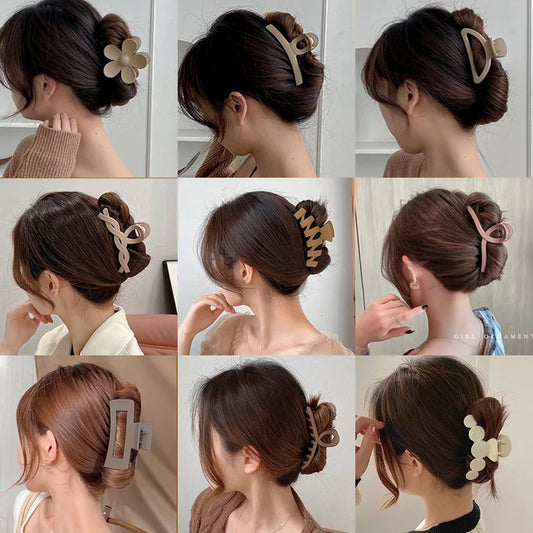 Pince à cheveux style coréen grand format