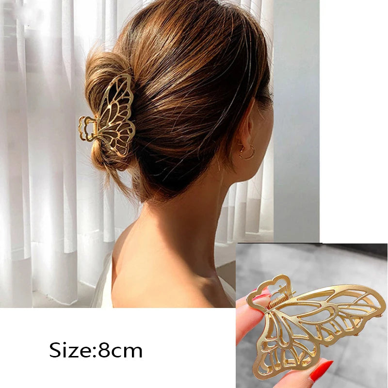 Pince à cheveux style coréen en métal