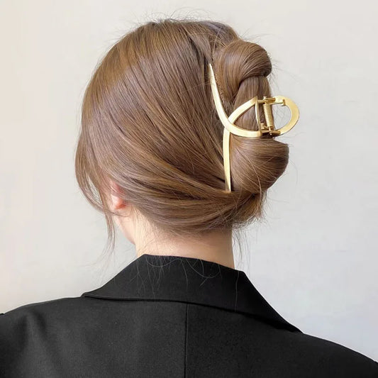 Pince à cheveux style coréen en métal