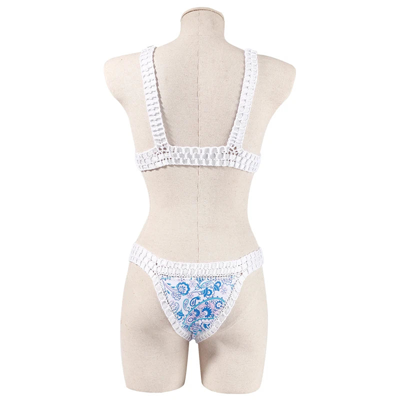 Bikini triangle en crochet Reversible Louise