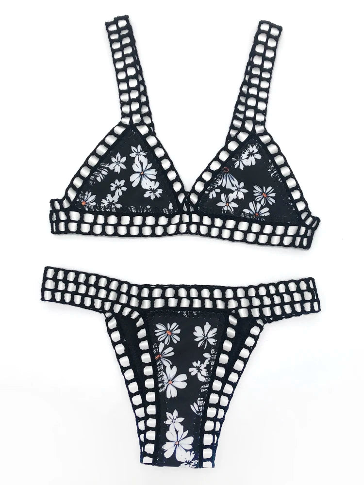Bikini triangle en crochet Reversible Louise