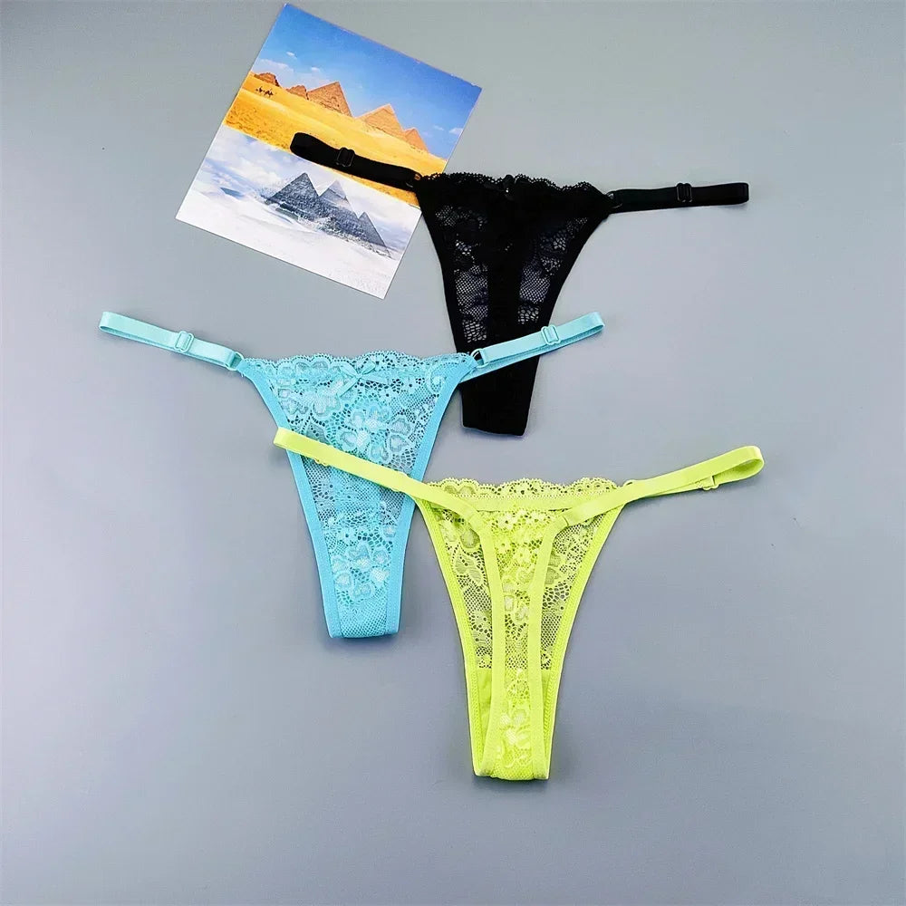 Lot de 3 strings transparents