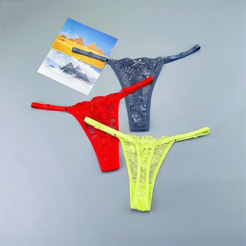 Lot de 3 strings transparents