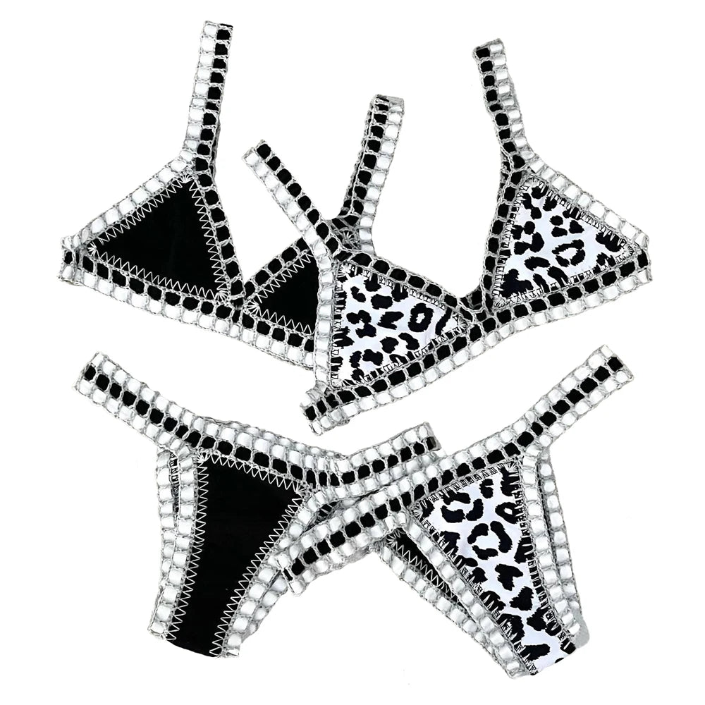 Bikini triangle en crochet Reversible Louise