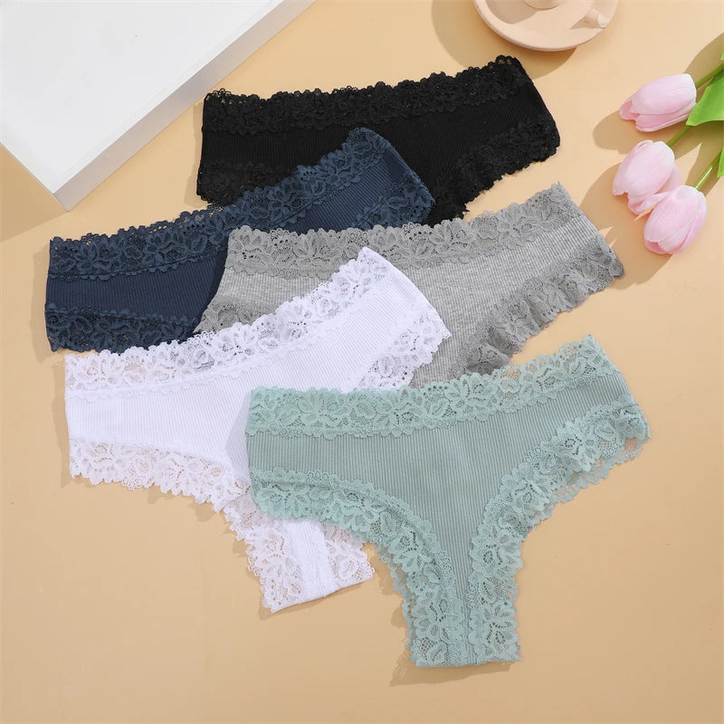 Lot de 5 culottes dentelle Vaïana