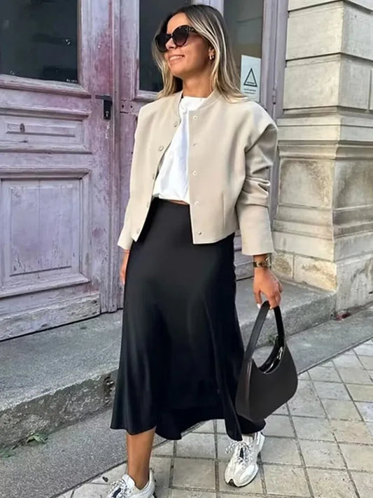 Jupe satinée Cynthia