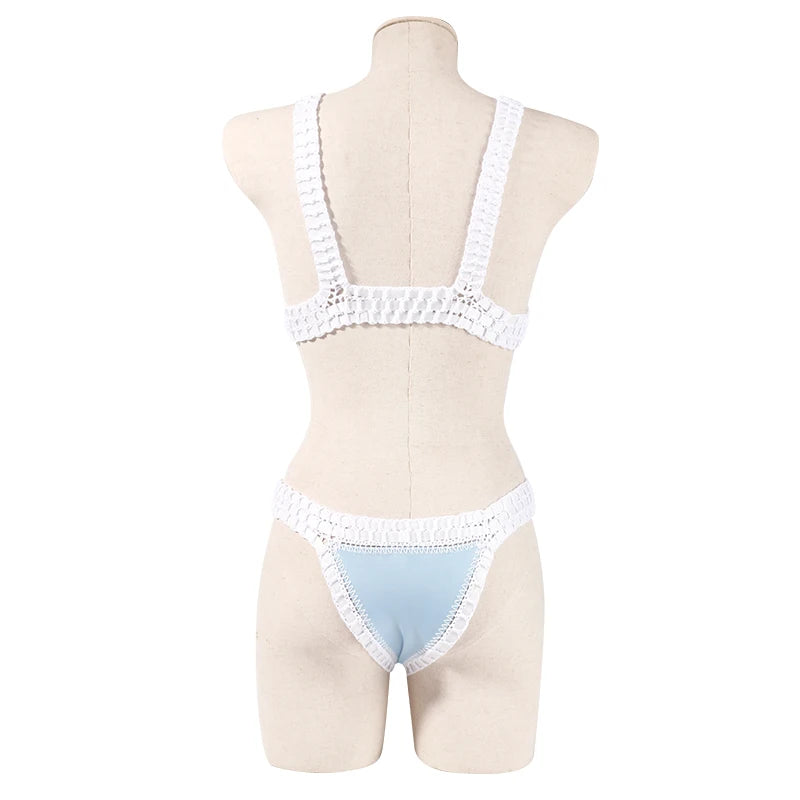 Bikini triangle en crochet Reversible Louise