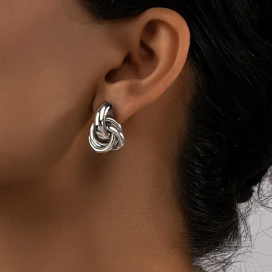 Boucles d'oreilles torsadées Chloé
