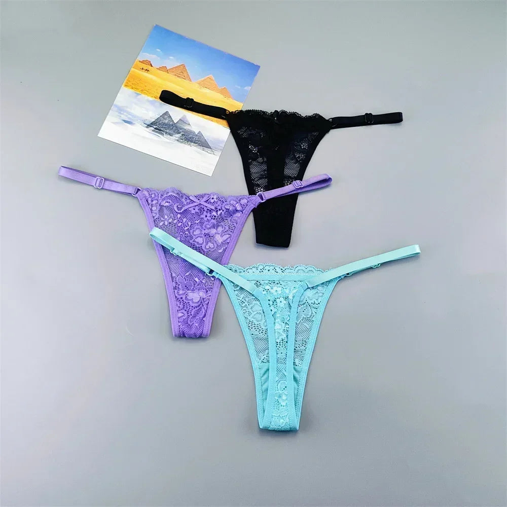 Lot de 3 strings transparents